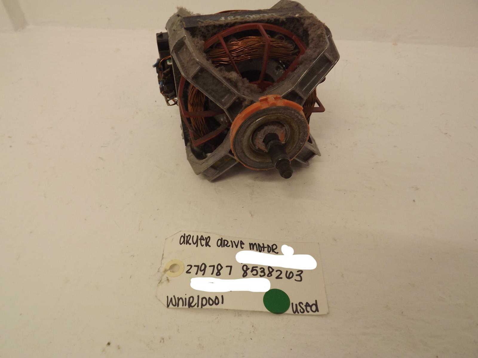 Whirlpool Dryer 279787 8538263 Drive Motor Used Whirlpool Dryer 279787 8538263 Drive Motor Used
